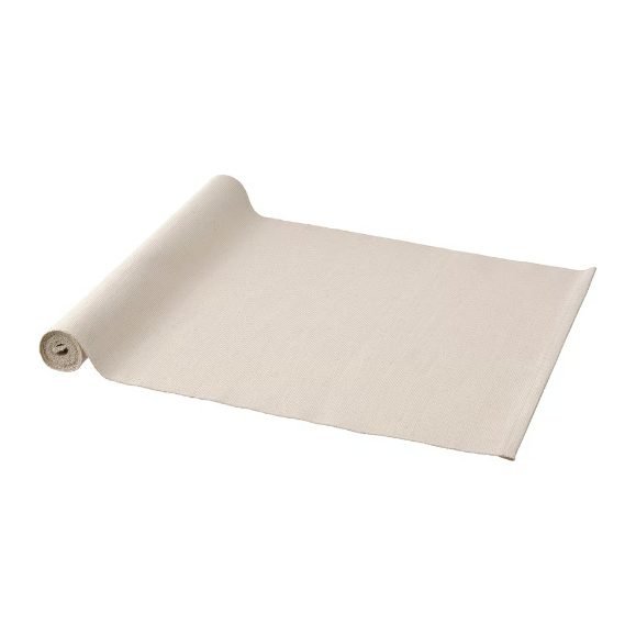 Natural cotton table runner