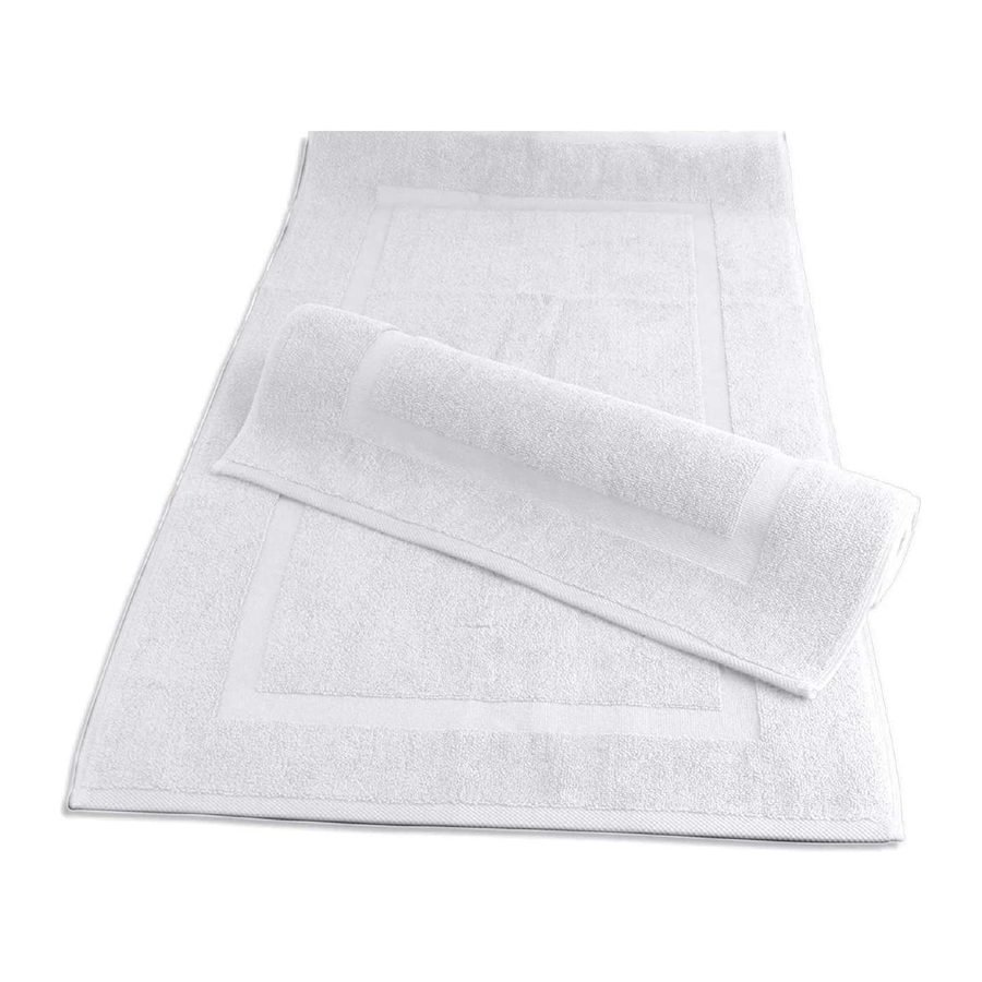 White hotel bath mat